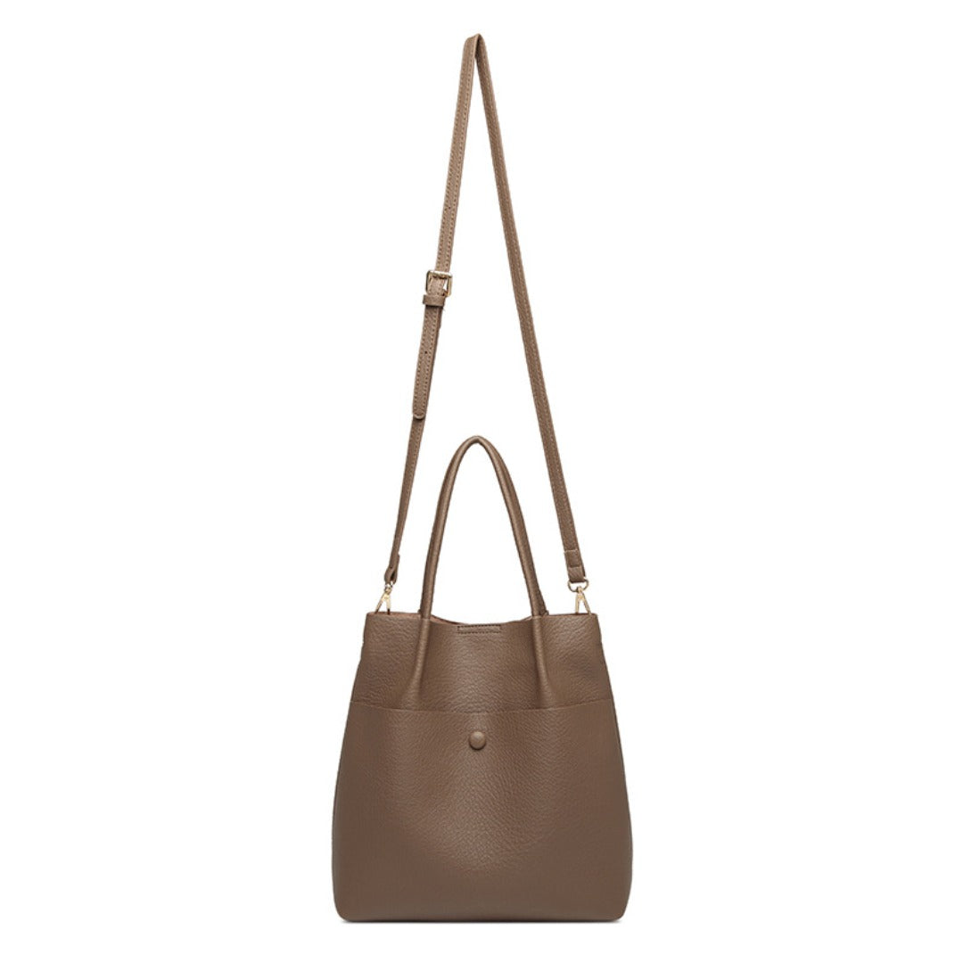Bolso tote estilo universitario, bolso tote de gran capacidad, bolso sencillo y versátil con asa superior, bolso tote tipo hobo para el hombro 
