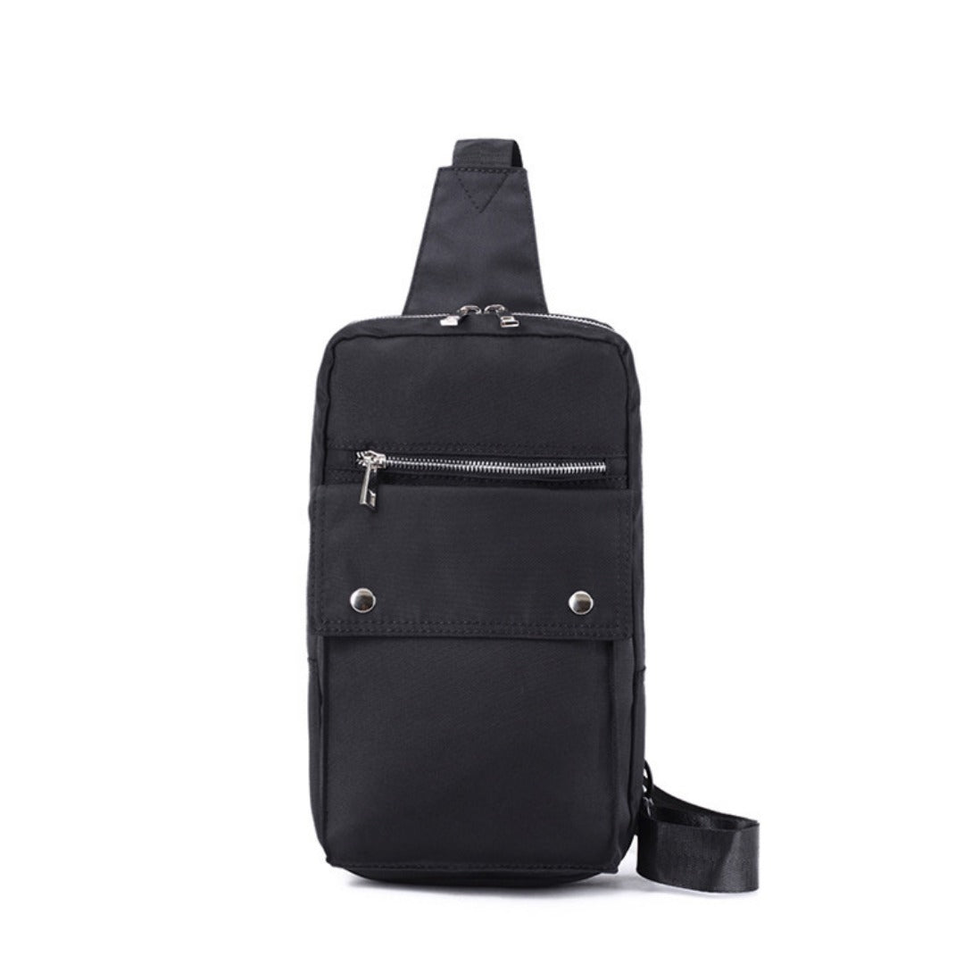 Bolso de pecho para hombre, bolso bandolera, riñonera, bolso cruzado tipo bandolera, bolso de hombro informal, bolso cruzado unisex elegante 