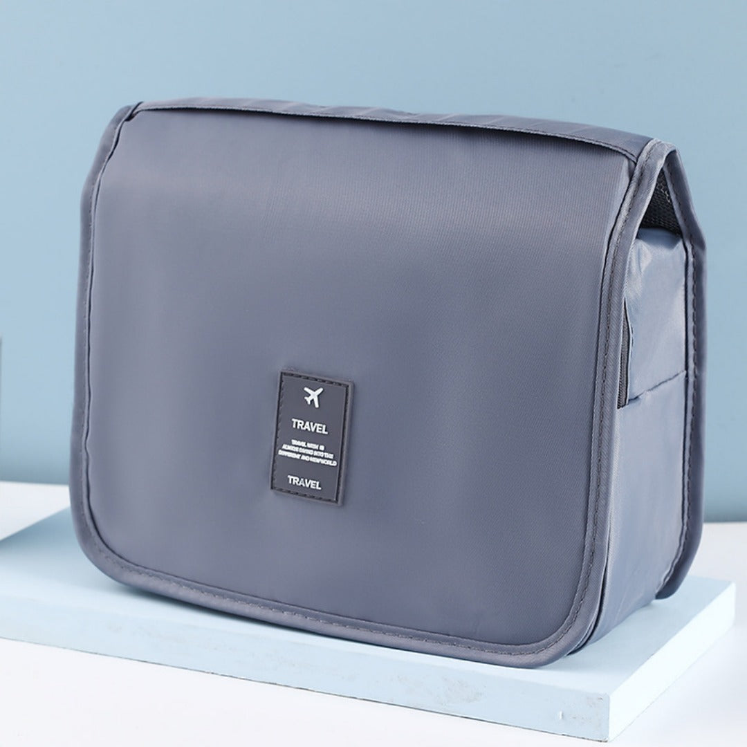 Neceser con compartimentos para artículos húmedos y secos, bolsa de viaje unisex, neceser de gran capacidad con cierre de gancho, impermeable. 