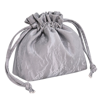 Bundle Mouth Cosmetic Bag – Large Capacity Storage Portable Makeup Bag for Women, Stylish and Functional Design for Everyday Use