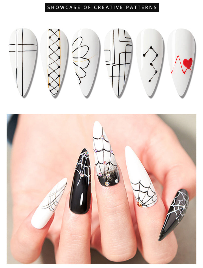 1060 Adhesivo elástico para uñas con pincel, pegamento para esmalte de uñas, fototerapia, pegamento tipo araña para uñas, pegamento pintado de metal, pegamento para tirar de alambre, pegamento de seda, uñas postizas