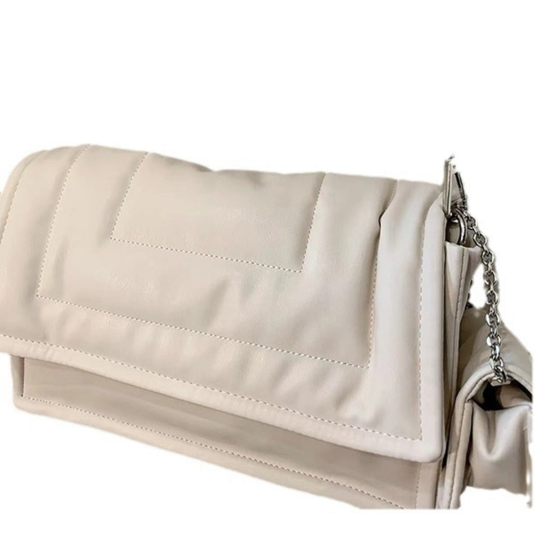 Bolso de piel suave para mujer, bolso de hombro de gran capacidad, bolso acolchado, bolso tote para ir al trabajo. 