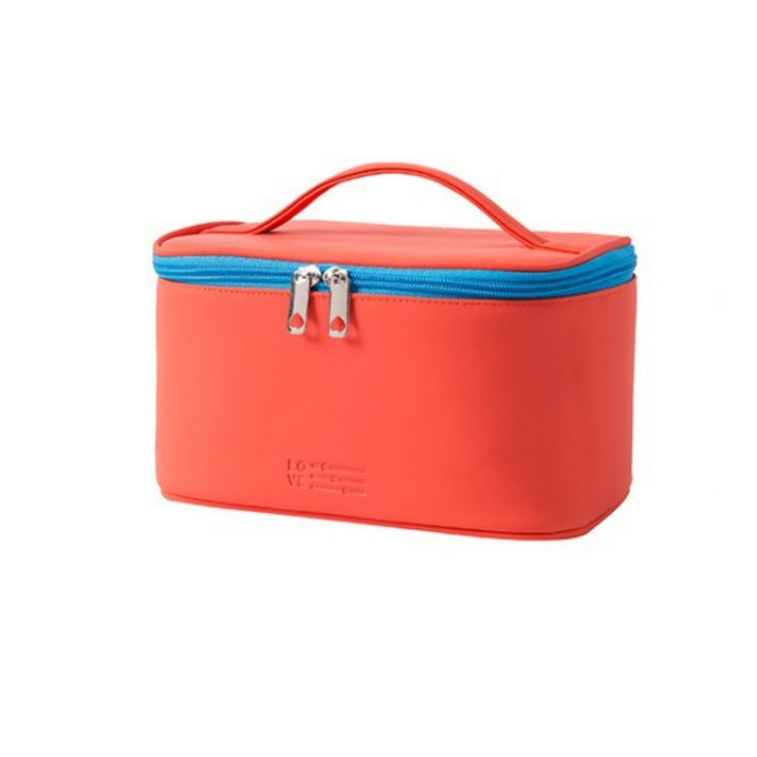 Capacity waterproof cosmetic bag, PU multi-functional cosmetic storage bag, cosmetic bag lightweight, makeup bag organizer,