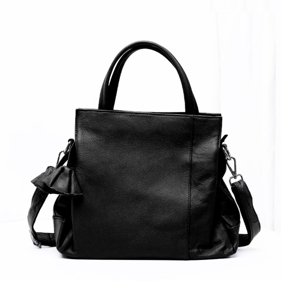 Bolso bandolera de piel auténtica para mujer, bolso hobo de piel auténtica, bolso bandolera minimalista de piel suave 