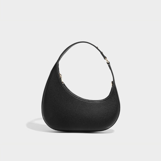 Bolso de diseño de moda con forma de media luna irregular, bolso de hombro, bolso hobo único para mujer 