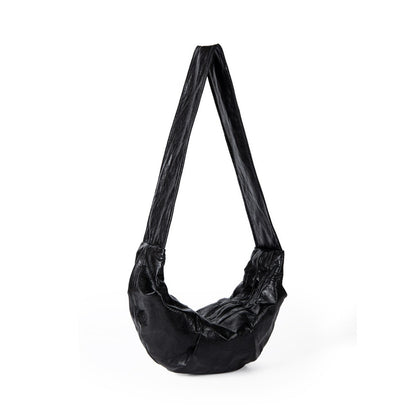 Wide shoulder strap soft leather croissant bag for women, simple and versatile shoulder Crossbody bag, small shoulder bag for women