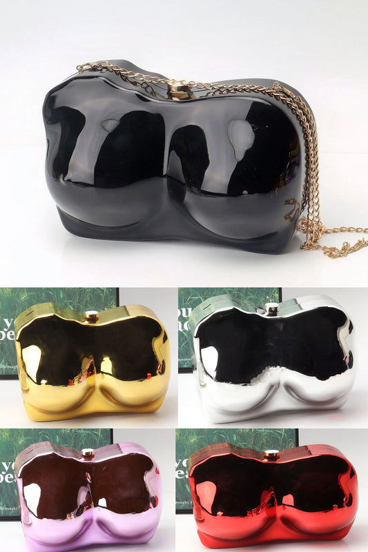 Elegante bolso de mano de acrílico de forma irregular – Bolso de mano de noche con estilo, perfecto para fiestas, graduaciones y bodas.