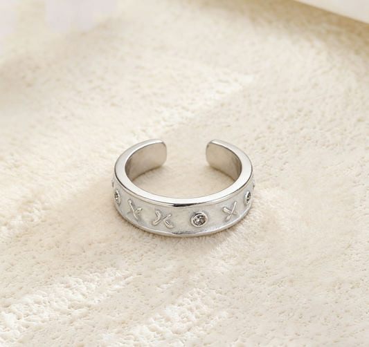 Oil-Dropped Zircon Ring for Women
