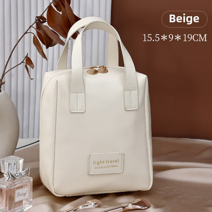 Neceser tote de gran capacidad, neceser de viaje portátil, bolsa de maquillaje de viaje, organizadores de neceseres de maquillaje, bolsas de maquillaje, pequeño 