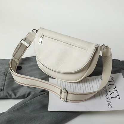 Elegante bolso bandolera pequeño – Bolso tipo silla de montar con múltiples bolsillos, perfecto para el uso diario de la mujer. 