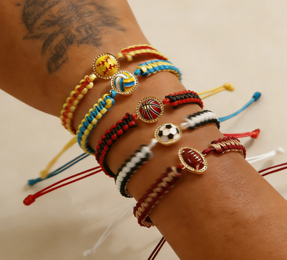 Handmade Woven Sport Bracelet Nylon Rope Adjustable Inspirational Gift