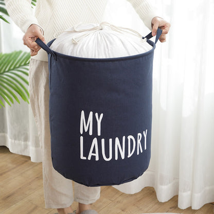 Clothes dirty clothes basket, large capacity bundle quilt clothes storage bag, waterproof and moisture-proof packaging bag household, fabric laundry bag