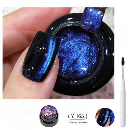 Pegamento para uñas 1057 Nail Shop Cat's Eye, Dream Galaxy Spar Cat's Eye Nail Polish Glue, pegamento explosivo para uñas francesas postizas.