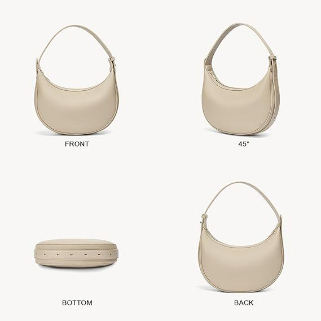 Bolso de media luna, bolso de hombro ajustable, bolso hobo para mujer 