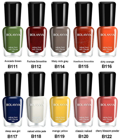 8ml One Unit Waterproof Water Nail Polish Uv Permanent Seedling Varnish B1 Series Fashion