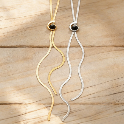 Snake Chain with Spiral Snail Pendant