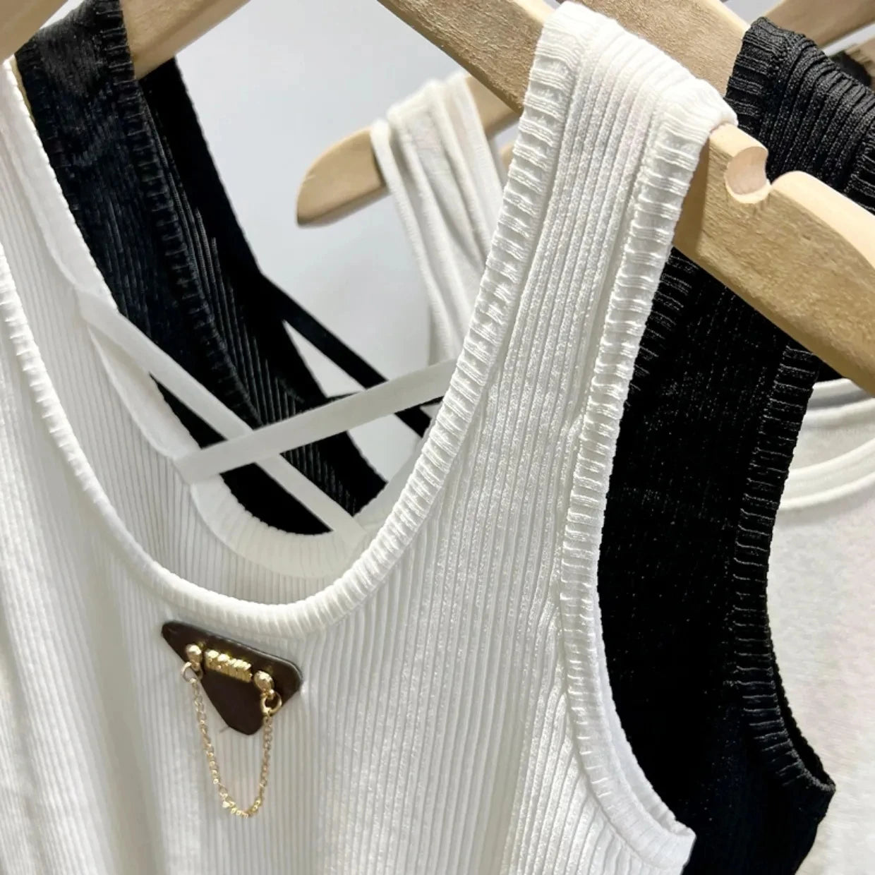 M-4XL Chic Tank Top Sleeveless Summer Korean Fashion Slim Women Aesthetic Camisole Free Shipping