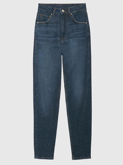 Women's Comfort Stretch Jeans - High Waist Vintage Denim Pants