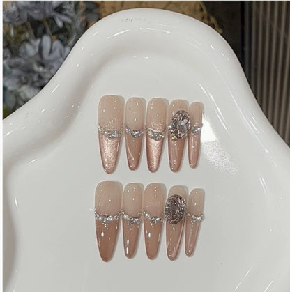 1035- Handmade press on nails fake nails removable