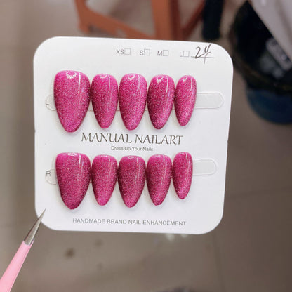 1027- Handmade press on nails fake nails removable