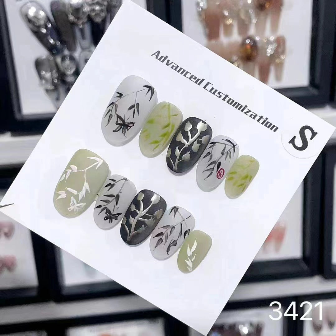 0962- Handmade press on nails fake nails removable