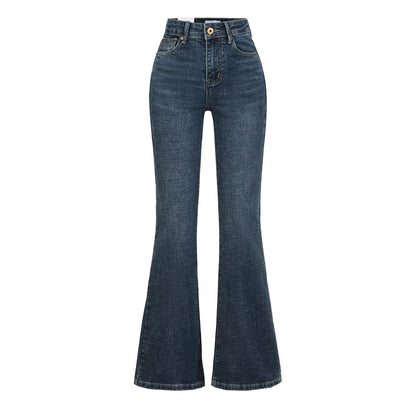 Women's Light Blue High Waist Slim Fit Bootcut Jeans