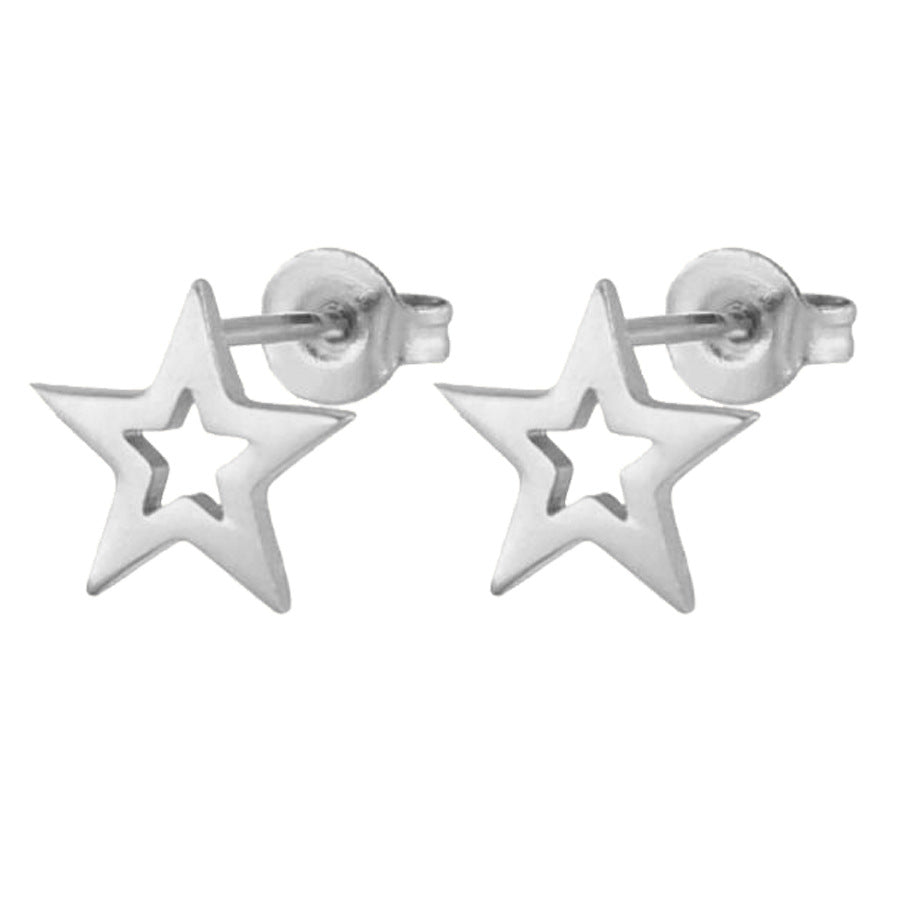 Mini Star Moon Heart Ear Studs