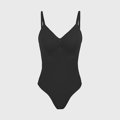 Deep V Bodysuit with Push-Up & Tummy Control