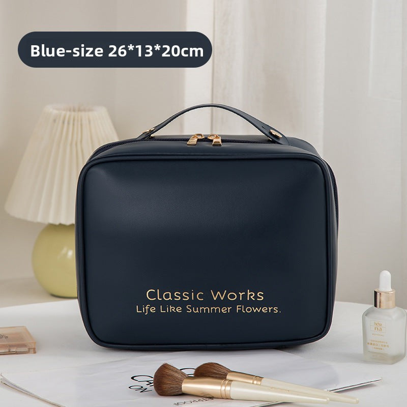 Neceser de gran capacidad, neceser de maquillaje grande, neceser de viaje, organizadores de neceseres de maquillaje, bolsa de almacenamiento de cosméticos. 