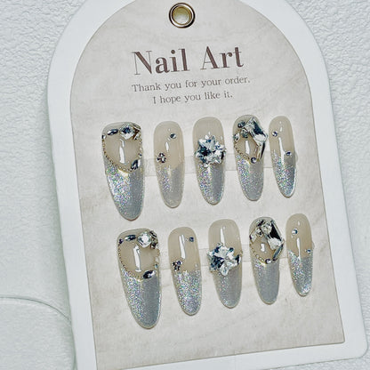 0957- Handmade press on nails fake nails removable