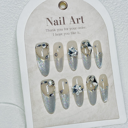 0957- Handmade press on nails fake nails removable