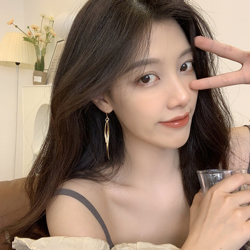 Gold Earrings for Women Hypoallergenic Leverback Drop Dangle Earrings Trendy 14K Gold Plated Twisted Spiral Teardrop Rhombus Heart Dangle Earring for Women Dainty Fashion Jewelry Gifts -dropshippingabc.com