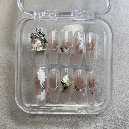 0985- Handmade press on nails fake nails removable