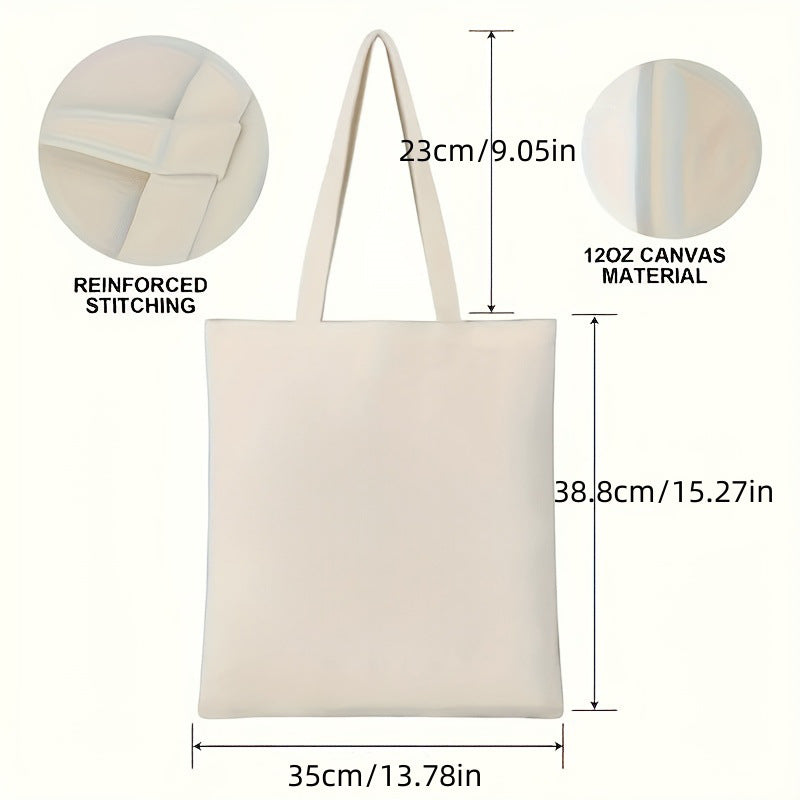 Bolso bandolera de lona estampada, bolso de compras moderno y ligero, bolso de algodón de gran capacidad, paquete de 2 unidades tipo hobo. 