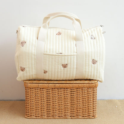 Bolsas de viaje bordadas, bolsas de lona de gran capacidad, bolsas de lona tipo tote, bolsas Boston, bolsos de fin de semana para viajar 