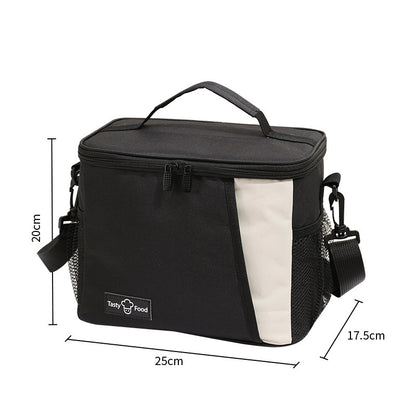 Bolsa de picnic para exteriores, bolsa para el almuerzo con correa cruzada, bolsa térmica para el hombro, bolsa para el almuerzo, bolsa para guardar bebidas frías y frutas 