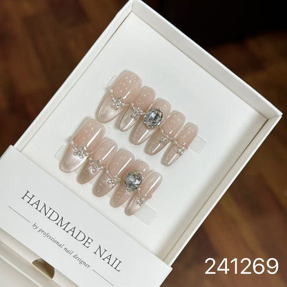 1028- Handmade press on nails fake nails removable