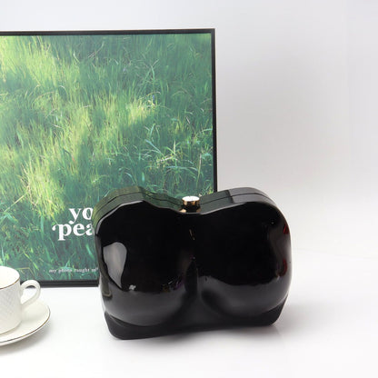 Elegante bolso de mano de acrílico de forma irregular – Bolso de mano de noche con estilo, perfecto para fiestas, graduaciones y bodas.