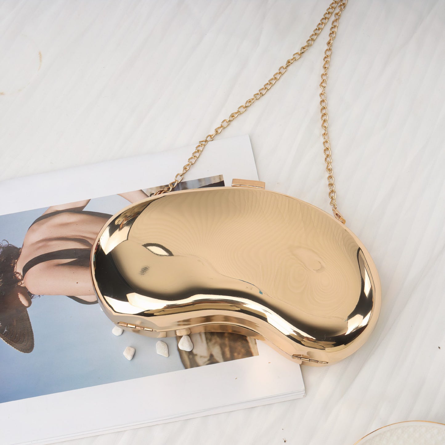 Cashew-shaped Versatile Dinner Bag,clutch Purse Casual, evening Clutch Purse Party, Prom Bag, Party Purse, Prom Bags Clutch,