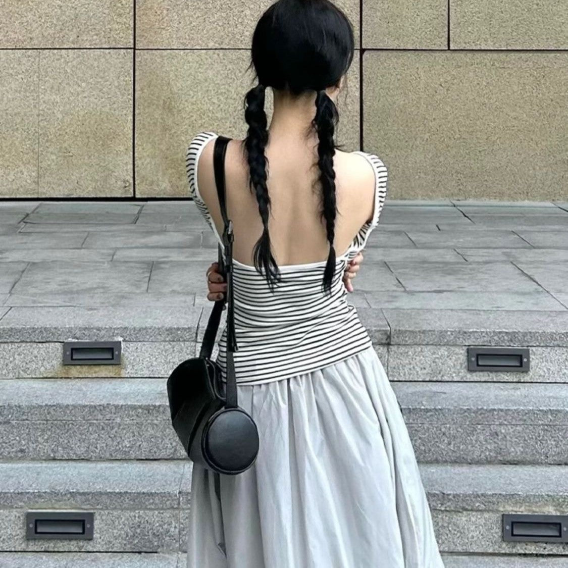 Elegante bolso cilíndrico plegable - Bolso pequeño tipo almohada con estilo y bolso cruzado informal para mujer | Diseño retro de moda 