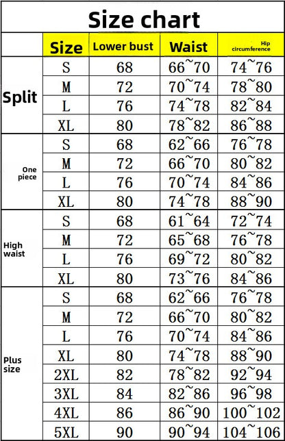 Solid color summer seaside vacation beach split swimsuit women