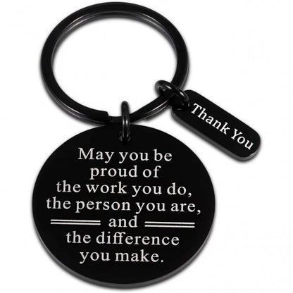 Stainless Steel Keychain Thanksgiving Inspirational Gifts for Family, Friends and Colleagues -dropshippingabc.com