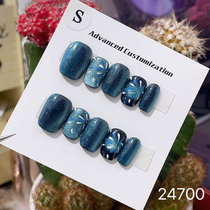 0967- Handmade press on nails fake nails removable
