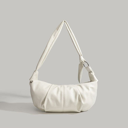 Bolso tipo dumpling plegable, bolso hobo retro informal y versátil, bolso hobo pequeño de diseño portátil, bolso de hombro pequeño