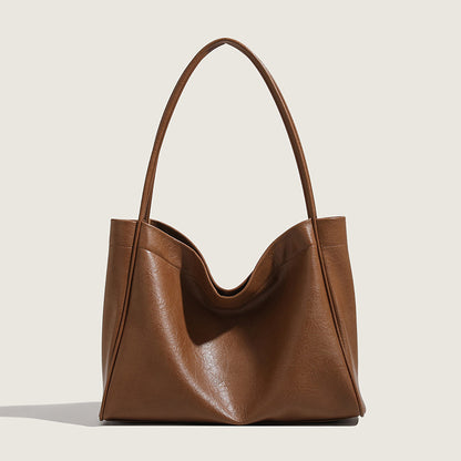 Bolso tote elegante para mujer – Bolso de hombro retro, minimalista y versátil para el día a día, ideal para otoño e invierno 