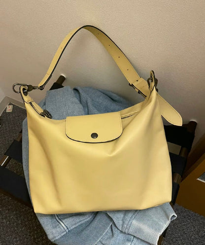 Hobo Underarm bag, boho grey women's bag, Crossbody shoulder bag, large capacity versatile women's hobo bag