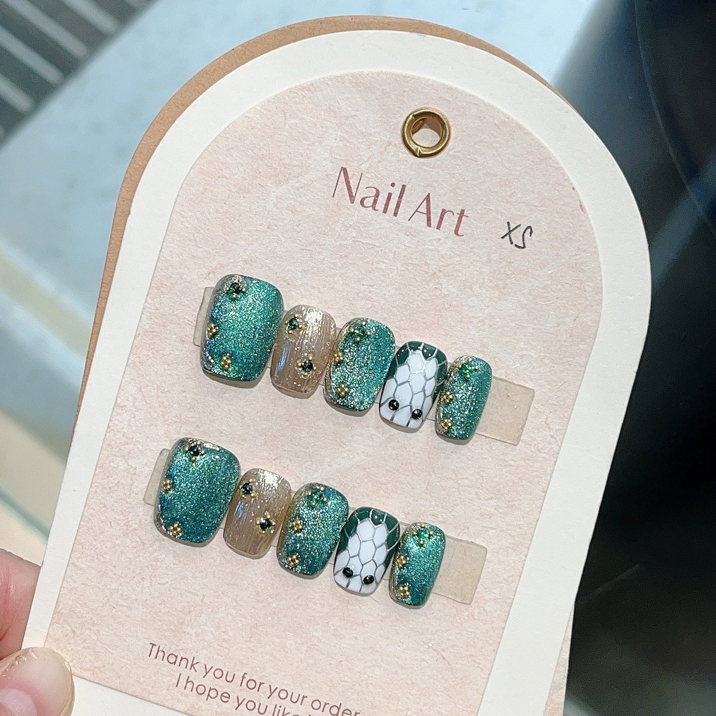 0951- Handmade press on nails fake nails removable