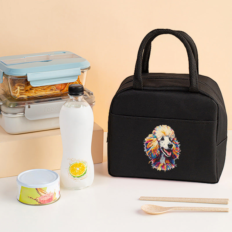 Bolsa térmica con estampado de letras, bolsa para el almuerzo, bolsa térmica de aluminio para hielo, bolsa de picnic para guardar el almuerzo, bolsa para conservar alimentos frescos 