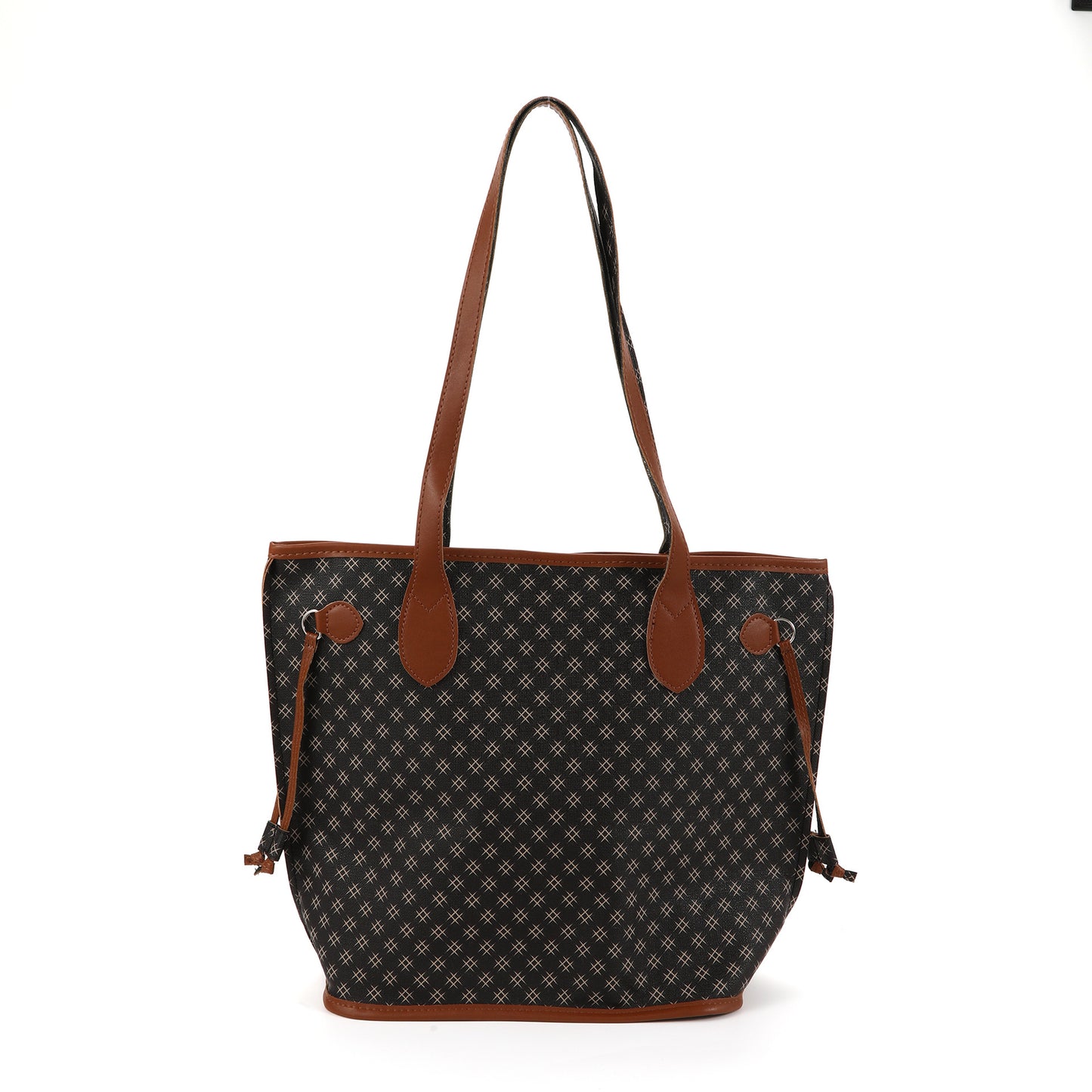 Bolso bandolera estampado para mujer, bolso tote informal versátil de gran capacidad, bolso hobo grande para el hombro 