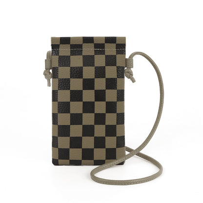 Leather mobile phone bag, mini bag, small satchel for mobile phone, phone purse crossbody